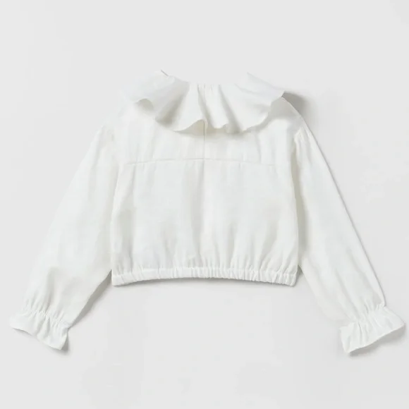 Zara Fluid Ruffled Blouse - Picture 4 of 9